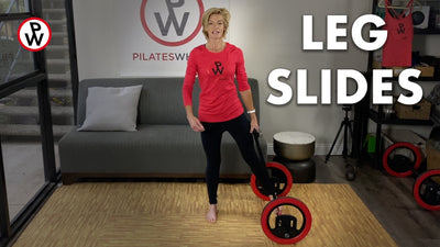 How to do “Reformer style” Leg Slides w/Pilates Wheel COR